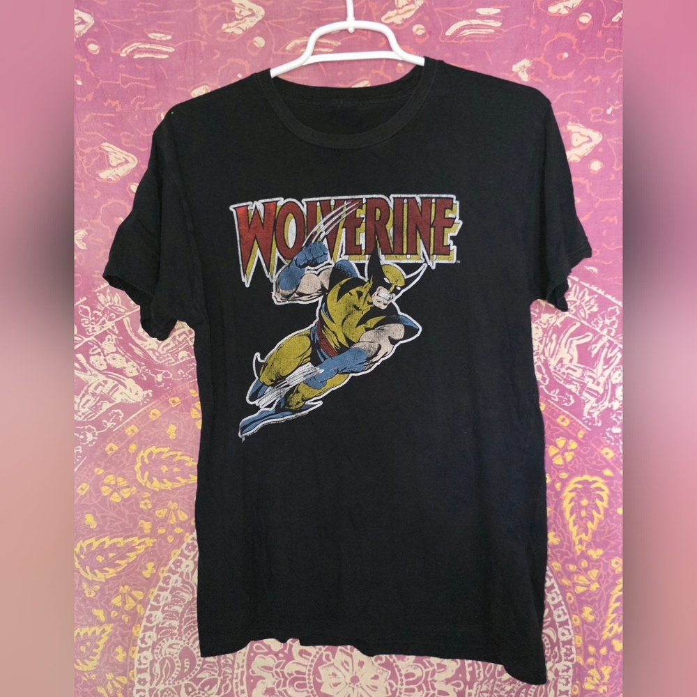 Marvel X-Men Wolverine T-shirt Black Comic Book